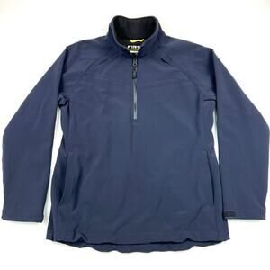 First Tactical Tactix Womens L Softshell Jacket Pullover Navy Blue Fleece Lined